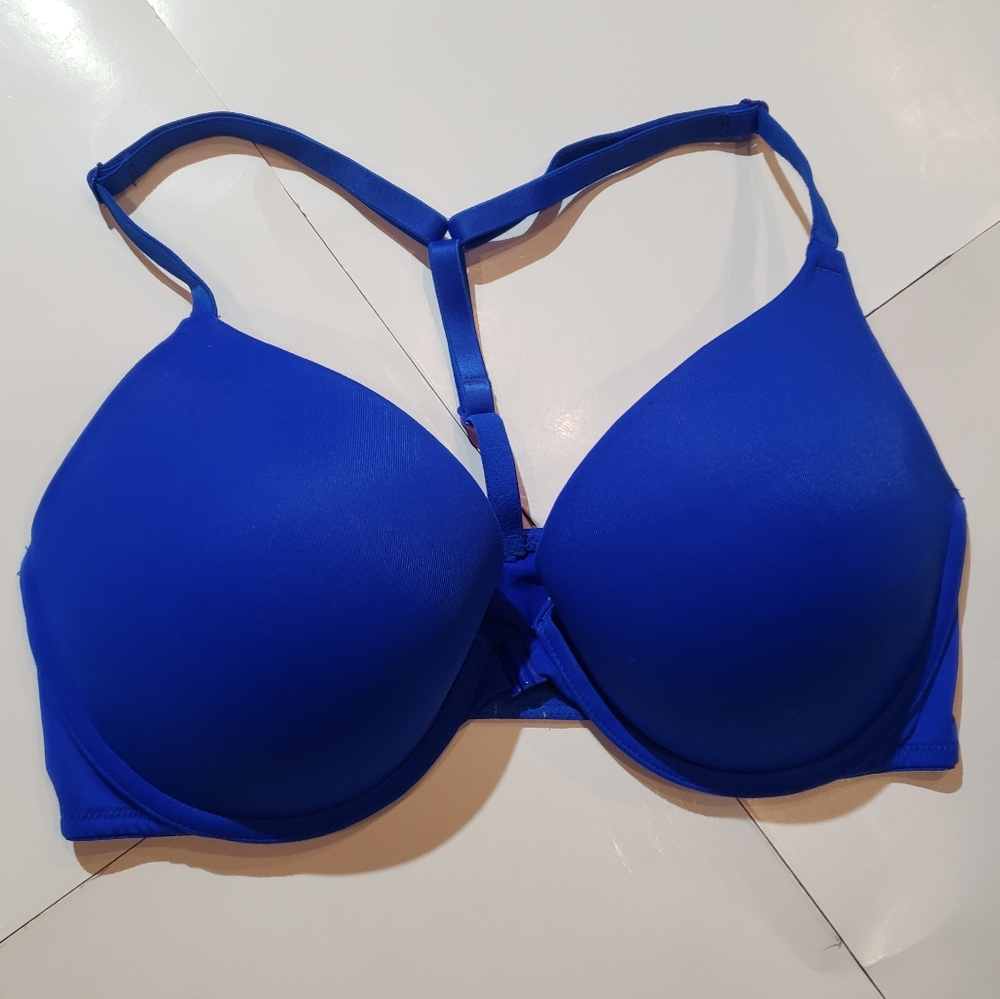 Victoria Secret Wear Everyday Push Up Bra 32D Blue and Pink
